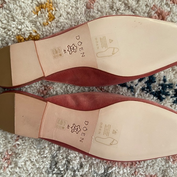 Doen Wren Rose/Blush Velvet Mules,  41, never worn - Picture 6 of 6